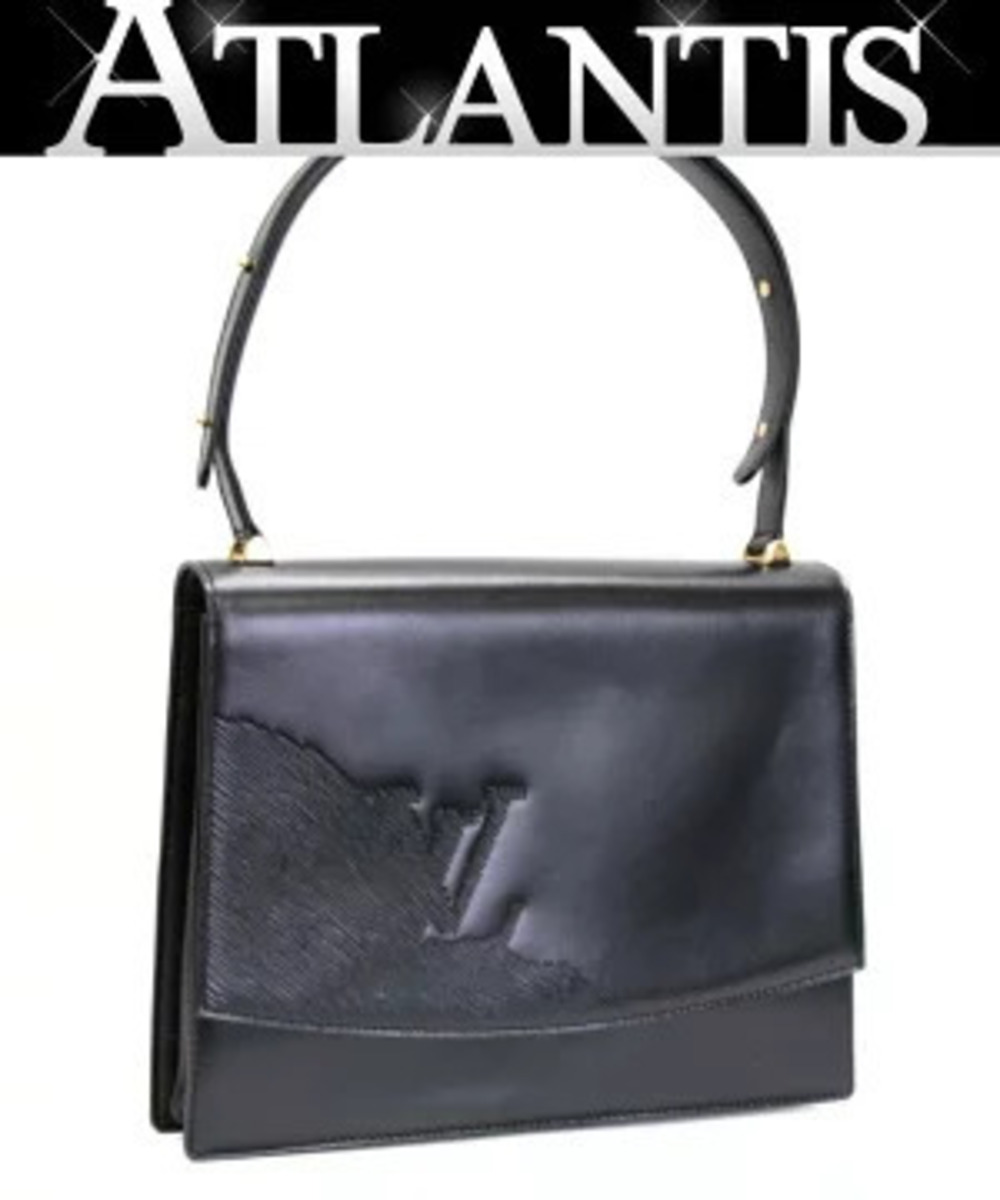 LOUIS VUITTON Opera Delph Handbag Epi Leather Black
